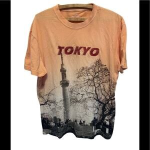 Robin Ruth Tokyo Japan all over print t-shirt in Sz l w great graphics and EUC